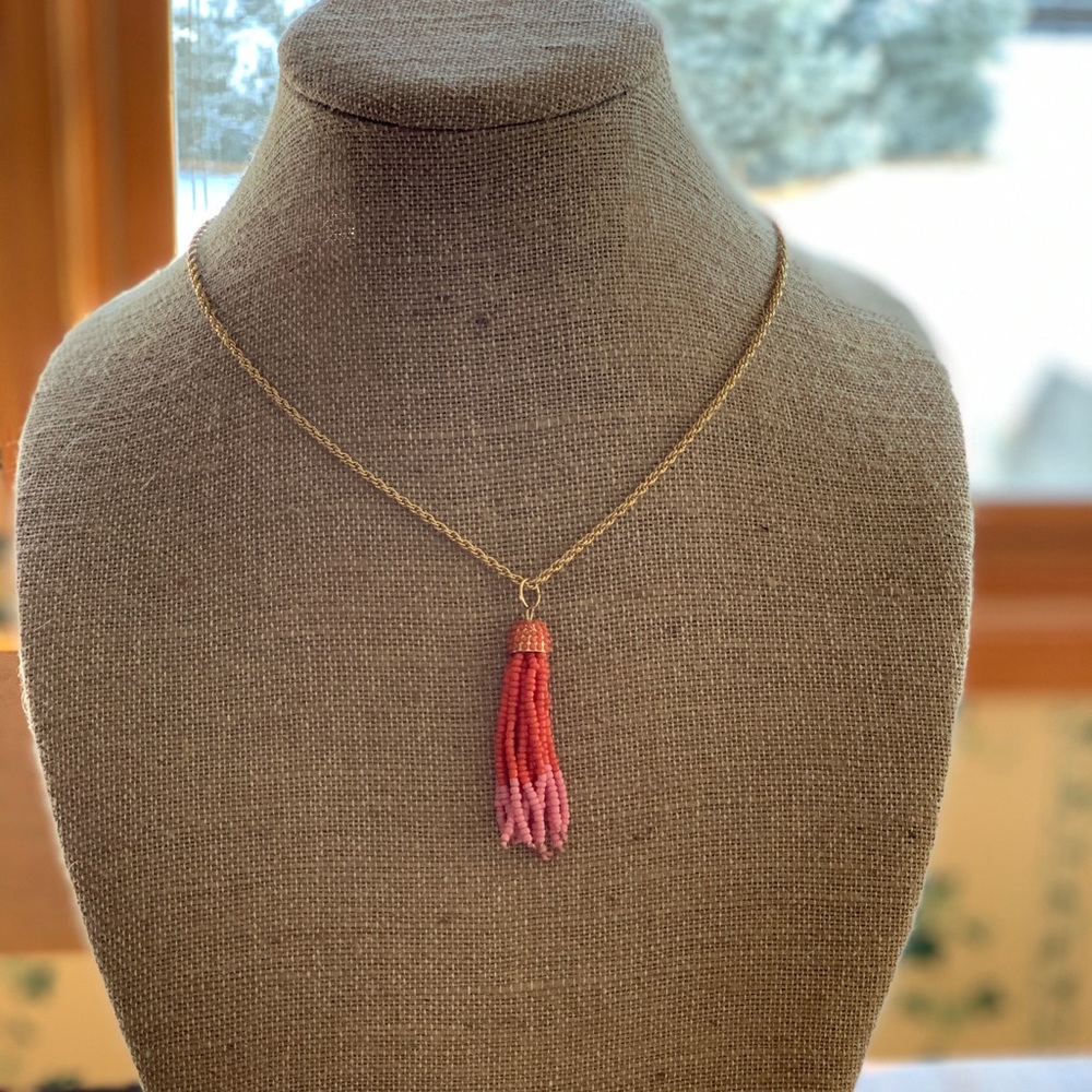 Origami Owl Flamingle Tassel Necklace Exclusive
